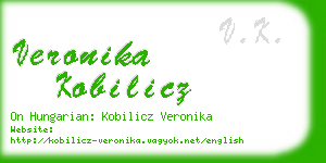 veronika kobilicz business card